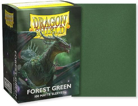 Dragon Shield Sleeves: Standard Matte Forest Green (100 count)