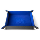 Dice Tray: Velvet Folding Tray 10x10" Blue