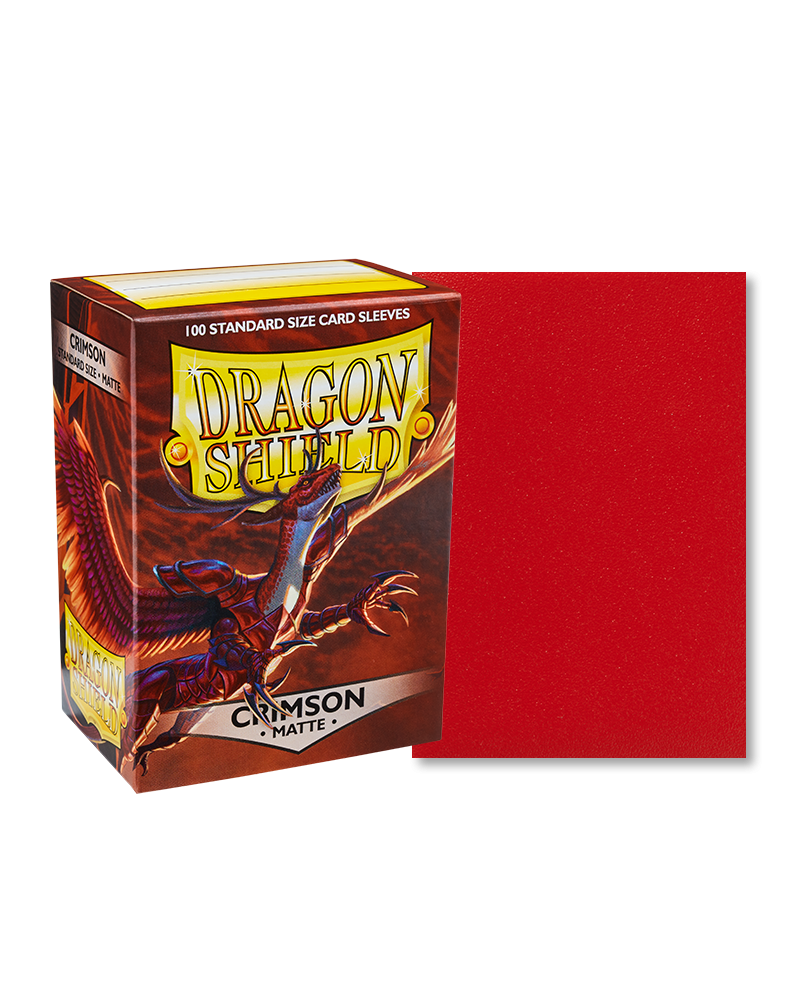 Dragon Shield Sleeves: Standard Matte Crimson (100 count)