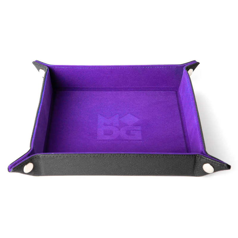 Dice Tray: Velvet Folding Tray 10x10" Purple