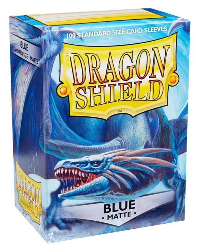 Dragon Shield Sleeves: Standard Matte Blue (100 count)