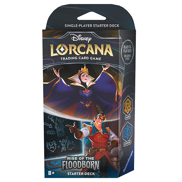 Disney Lorcana: Rise of the Floodborn Starter Deck Amber Sapphire