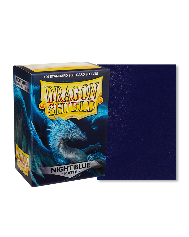 Dragon Shield Sleeves: Standard Matte Night Blue (100 count)