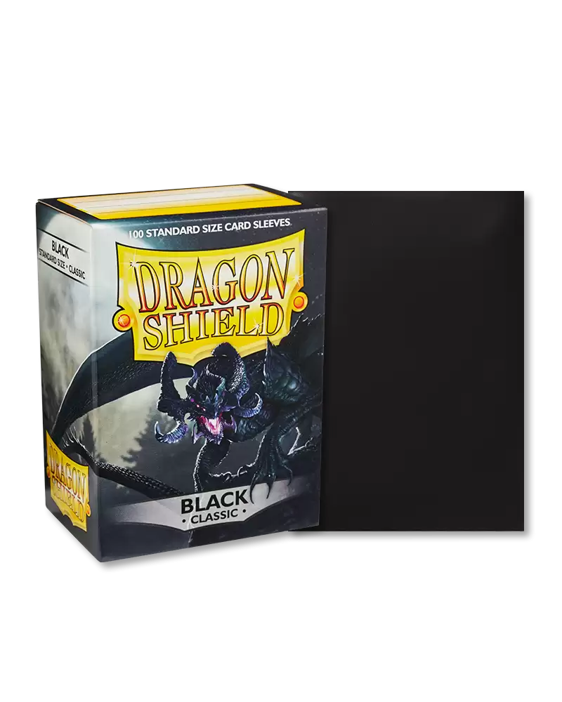 Dragon Shield Sleeves: Standard Classic Black (100 count)