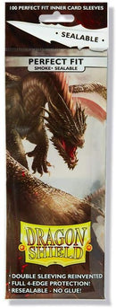 Dragon Shield Sleeves: Perfect Fit Sealable Smoke (100 count)