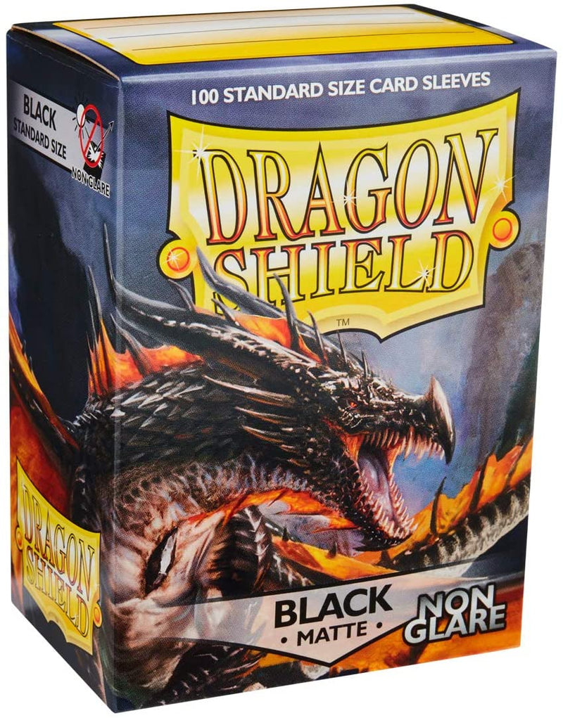 Dragon Shield Sleeves: Standard Matte Non-Glare Black (100 count)