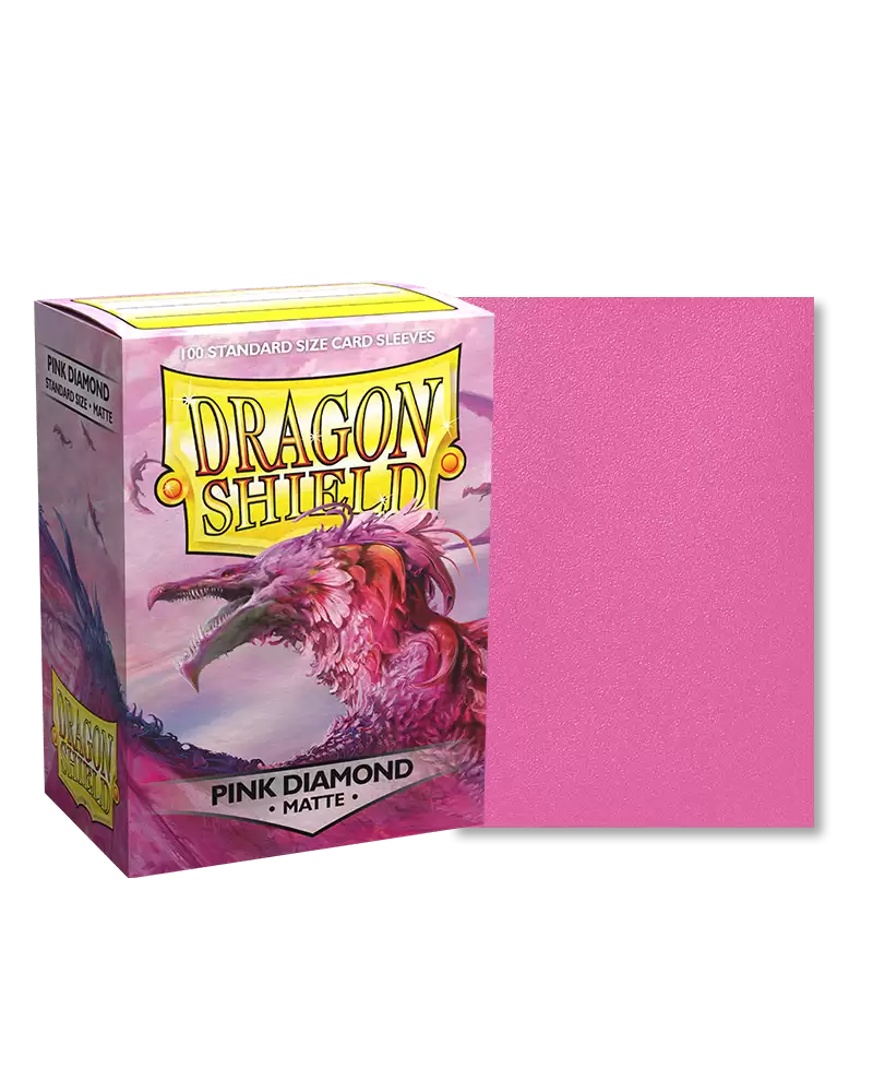 Dragon Shield Sleeves: Standard Matte Pink (100 count)
