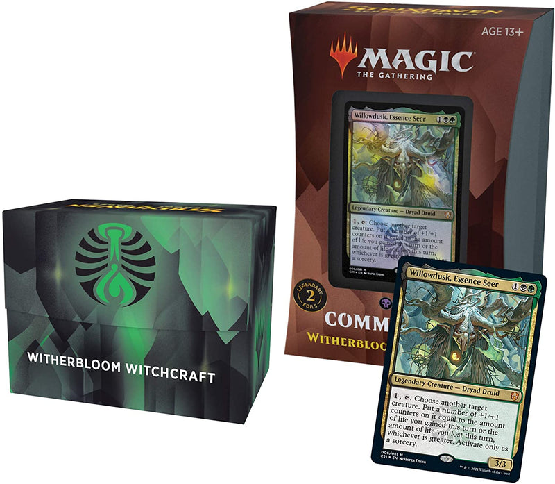 mtg wither commander deck MTG: Strixhaven Commander 2021 Witherbloom Witchcraft Deck